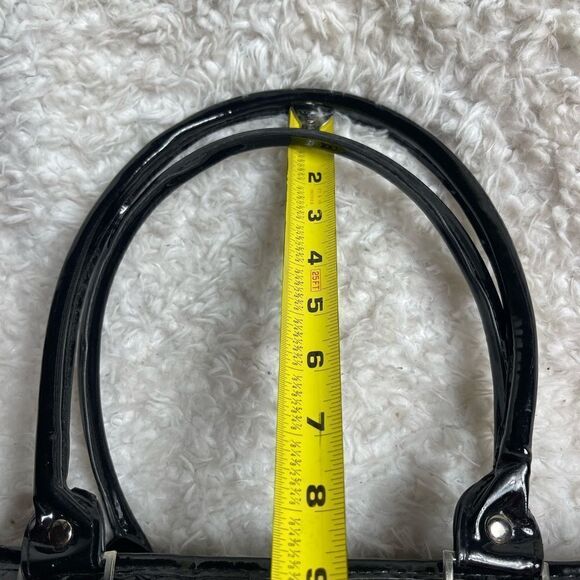 Caboodles Black Faux leather Patent Quilted Makeup Shoulder Bag. - Picture 9 of 12